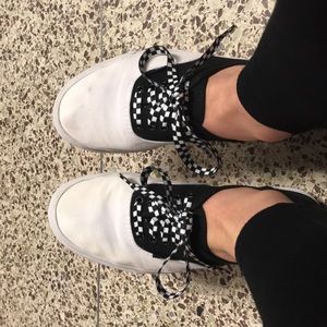 BLACK AND WHITE VANS